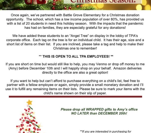Donation Letter 2021