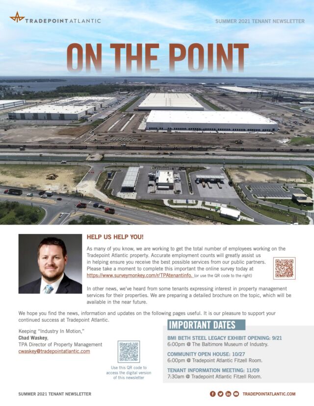 Tenant Portal (Draft) Tradepoint Atlantic